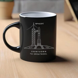 Countdown to Greatness SpaceX Rocket Launch Mug