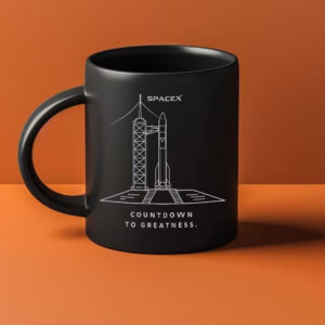 Countdown to Greatness SpaceX Rocket Launch Mug