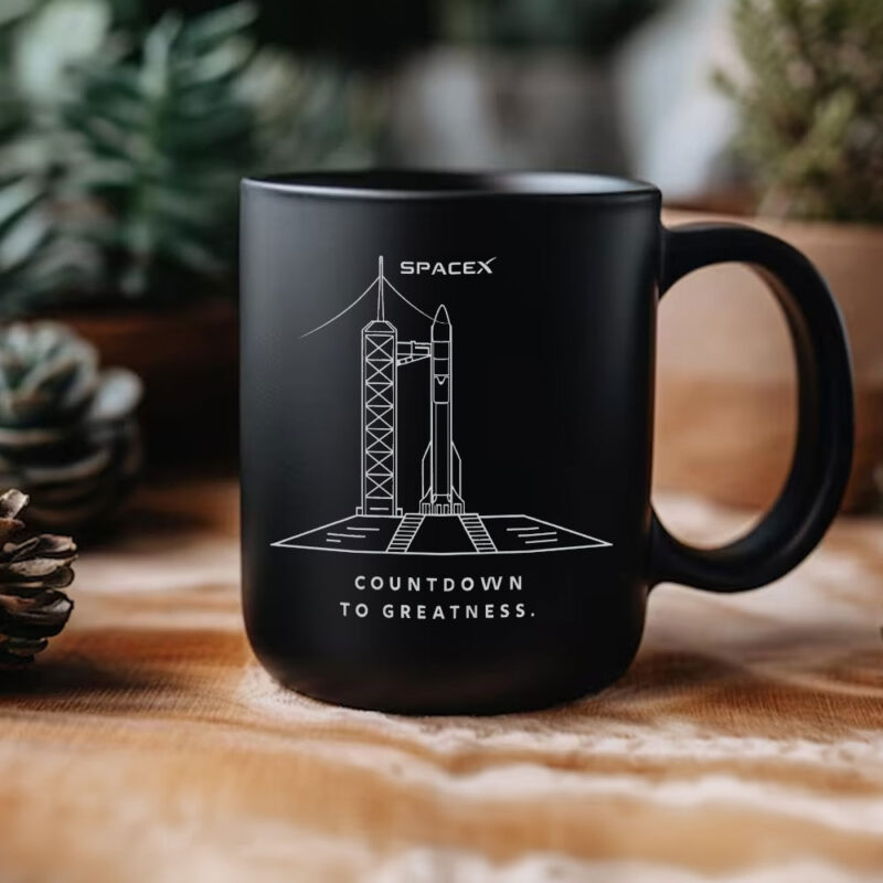 Countdown to Greatness SpaceX Rocket Launch Mug