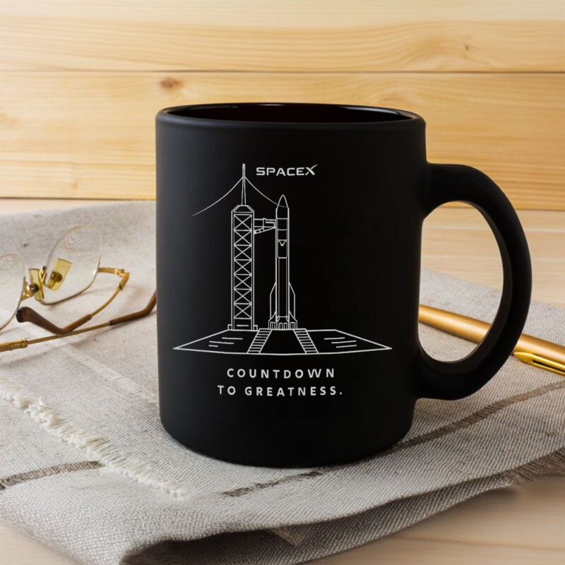 Countdown to Greatness SpaceX Rocket Launch Mug