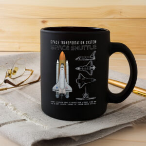 Space Shuttle Atlantis Schematic Adult Mug