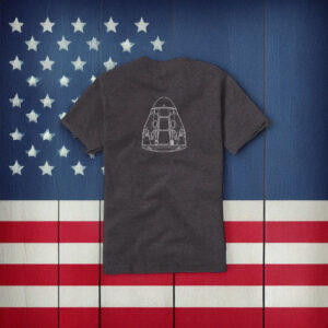 SpaceX Crew Dragon Schematic T-Shirt