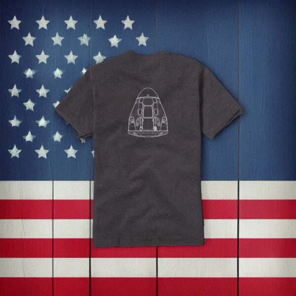 SpaceX Crew Dragon Schematic T-Shirt