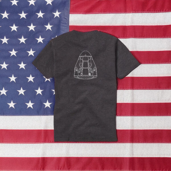 SpaceX Crew Dragon Schematic T-Shirt