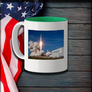 SpaceX Falcon Heavy Cape Canaveral Florida Rocket Launch Mug