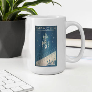 SpaceX Rocket Art Falcon Elon Musk Astronomy Space Science Mug