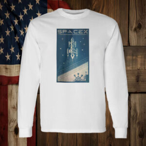 SpaceX Rocket Art Falcon Elon Musk Astronomy Space Science T-Shirt