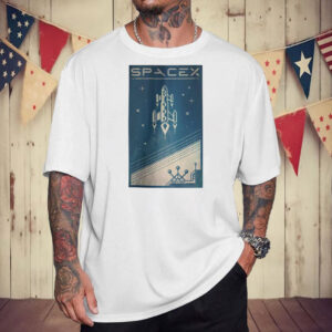 SpaceX Rocket Art Falcon Elon Musk Astronomy Space Science T-Shirt