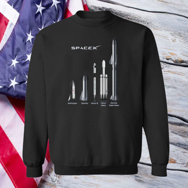 SpaceX Rocket Fleet T-Shirt