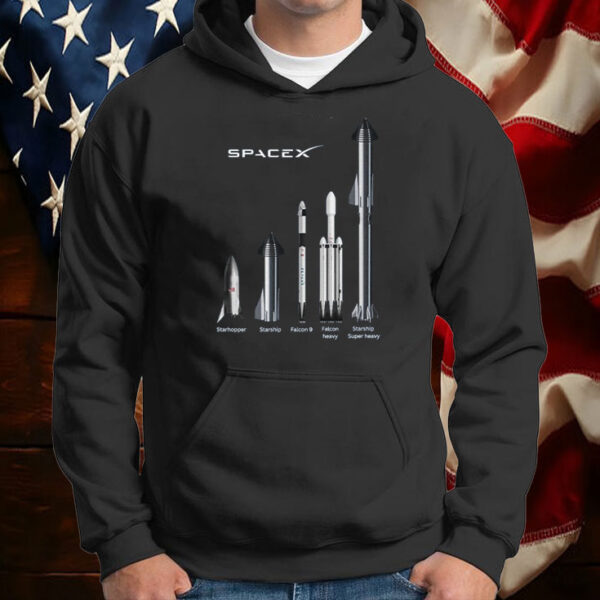 SpaceX Rocket Fleet T-Shirt