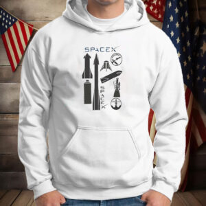 SpaceX Rockets Space Elements Elon Musk Astronomy Science Art T-Shirt