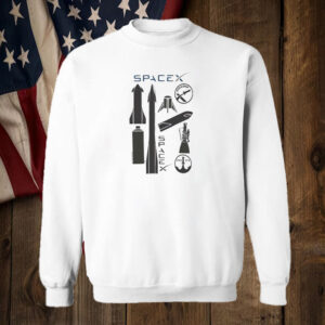 SpaceX Rockets Space Elements Elon Musk Astronomy Science Art T-Shirt