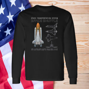 SpaceX Space Shuttle Atlantis Schematic Adult T-Shirt