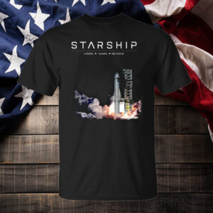 SpaceX Starship Test Launch Adult T-Shirts