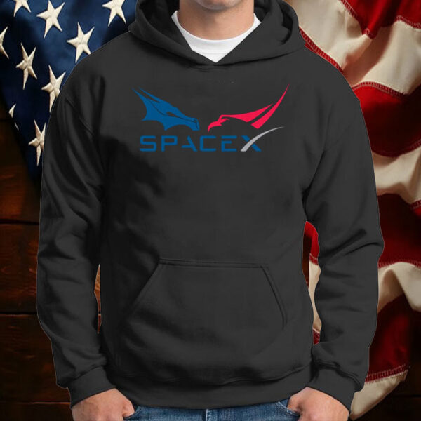 Spacex Space X Dragon Falcon F9 Rocket Tesla Elon Musk T-Shirt